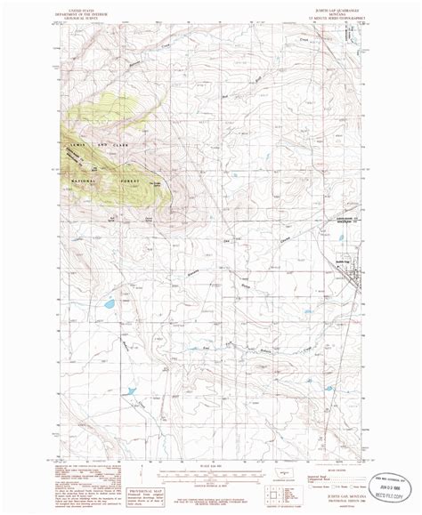 Classic USGS Judith Gap Montana 7.5'x7.5' Topo Map – MyTopo Map Store