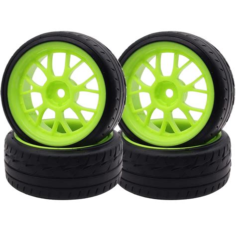 Buy 4PCS Treehobby OD 2.48"(63mm) RC Rubber Wheel 12mm Hex Hub Wheels ...