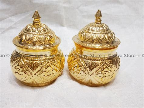 925 Silver kum kum box - pack of 2 – SilverStore.in