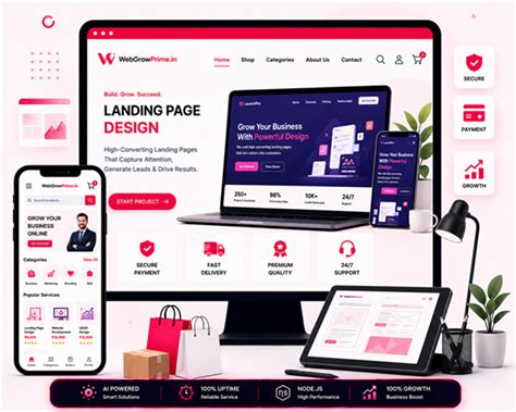 WebGrowPrime.in - Premium Website, Web App & CRM Development Agency