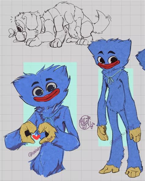 @universo_julstar on Instagram: “[Fanart] Huggy wuggy y PJ. no es mucho ...