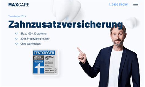 Kostenüberblick: Maxcare Zahnzusatzversicherung im Test 2026