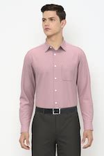 Buy Men Purple Full Sleeves Formal Shirt Online - 661180 | Peter England