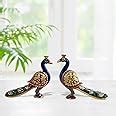 Buy Handicrafts Paradise Wooden Hand Painted Peacock Showpiece for Home ...