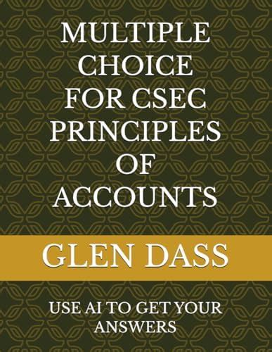Multiple Choice for Csec Principles of Accounts : Dass, Glen: Amazon.in ...