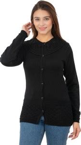 new sanya Woven V Neck Casual Women Black Sweater - Buy new sanya Woven ...