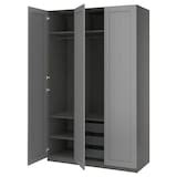 PAX / GULLABERG wardrobe combination, dark grey/dark grey, 150x60x236 ...