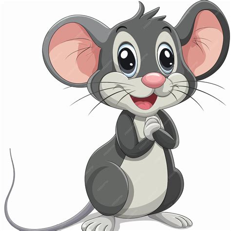 Vector_Illustration_Of_Cartoon_Mouse | Premium AI-generated vector