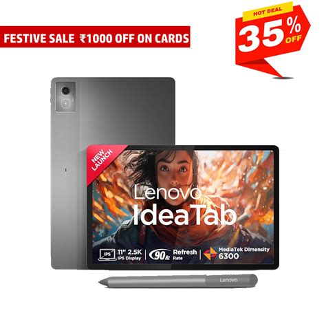 Lenovo Idea Tab 27.94 cms (11) 8 GB 256GB 5G + Pen - ZAFM0706IN ...
