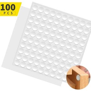 RUTICH Small Door Bumpers Self-Adhesive Clear Rubber Feet Tiny Bumpons ...