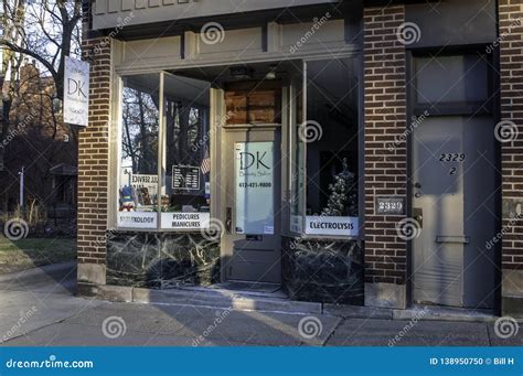 Pittsburgh, Pennsylvania, USA 2-9-2019 DK Beauty Salon Editorial Image ...
