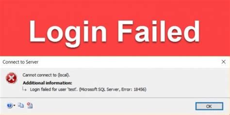 Image result for SQL Server Error 18452