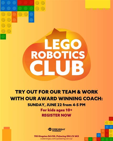 Lego® Robotics Team Try Outs, 705 Kingston Rd #20, Pickering, ON ...