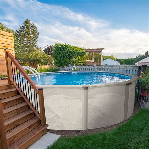 Aquarian Phoenix 18'x52" Round Steel Frame Above Ground Swimming Pool w ...