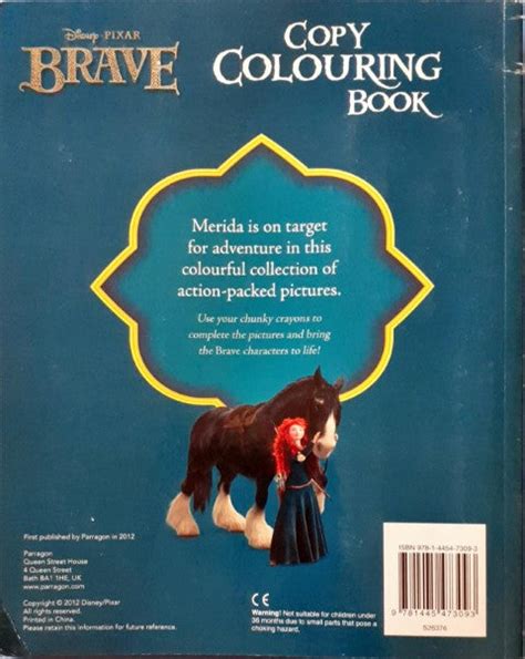 Disney Pixar Brave Copy Colouring Book With 4 Double Sided Crayons ...