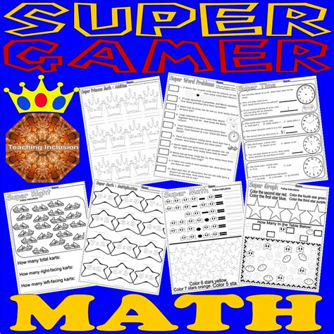 Image result for Mario Math Game Worksheet