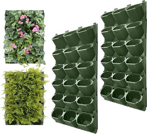 Amazon.com: Reaeng Self Watering Wall Planter with 36 Pots, Vertical ...