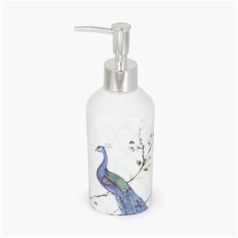 Buy HUDSON PEACOCK Printed Ceramic Round Soap Dispenser from Home ...