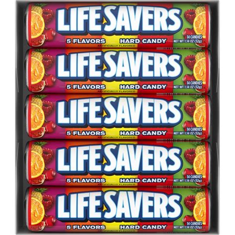 Lifesavers Candy Rolls Bulk LIFE SAVERS 5 Flavors Hard Candy Rolls