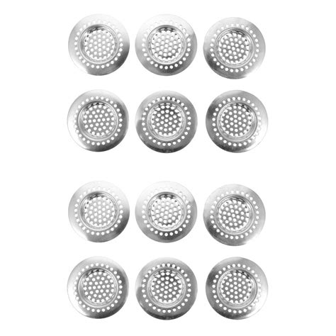 Baluue Mesh Strainer Showerhead Filter 12pcs Drain Hair Catcher ...