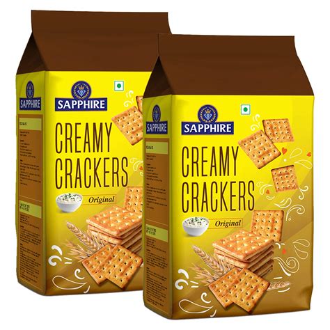 Sapphire Creamy Crackers Pack of 2, x 350 g : Amazon.in: Grocery ...