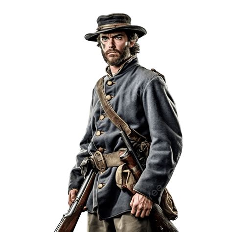 American Civil War Confederate Soldier Fighting, American, Civil War ...