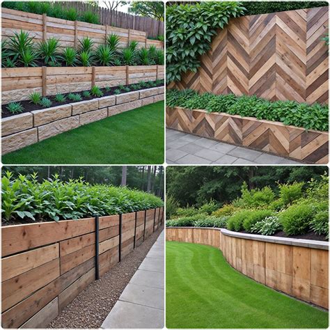 Modern Wood Retaining Wall Ideas