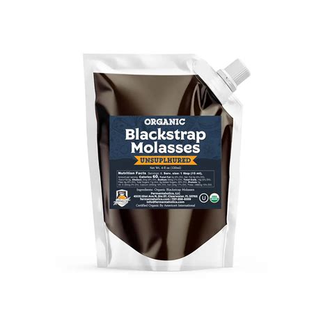 Organic Unsulphured Blackstrap Molasses 4 oz - Fermentaholics