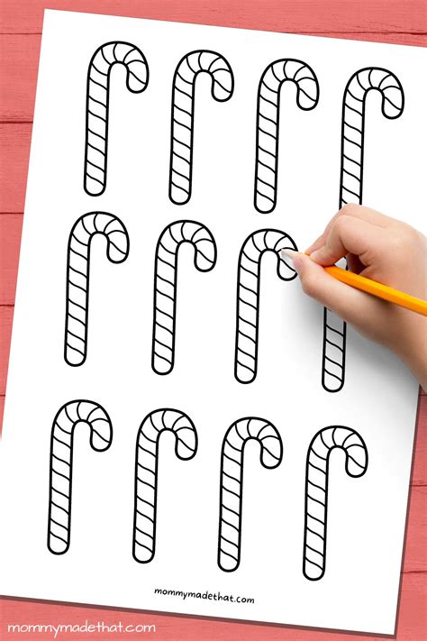 Candy Cane Pattern Printable at vanaddisynblog Blog