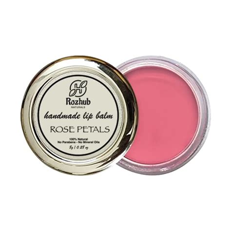 Buy Original Vegan Rose Petal Lip Balm Online from Rozhub Naturals ...