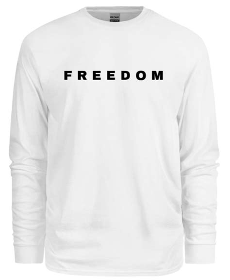 Charlie Kirk "FREEDOM" T-Shirts (Unisex/White/Long Sleeve ...