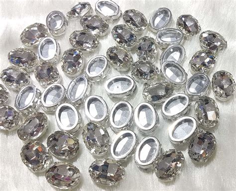 Mahabal Creations - Kundan Stones Glass Beads for Craft, Embroidery and ...