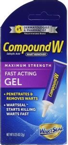 Compound W Salicylic Acid Wart Remover | Maximum Strength Fast Acting ...