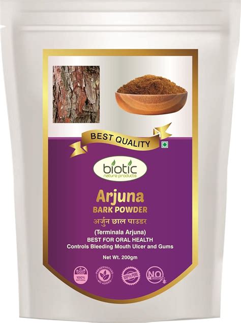 Biotic Natural Arjuna Bark Powder - Terminalia Arjuna - Arjuna Chaal ...