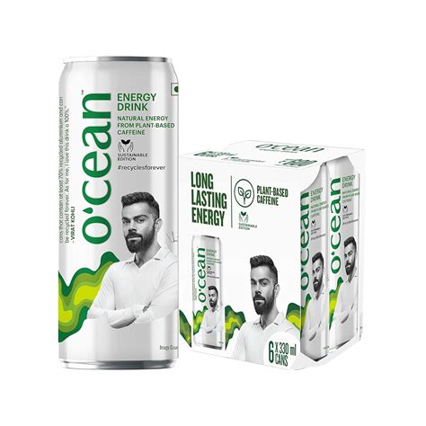 O'CEAN Energy Drink Sustainable Edition 330 Ml- Enriched With Plant ...