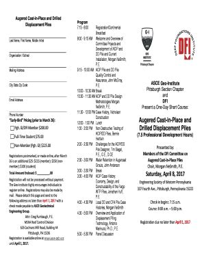 Fillable Online Augered Cast-in-Place and Drilled Fax Email Print ...