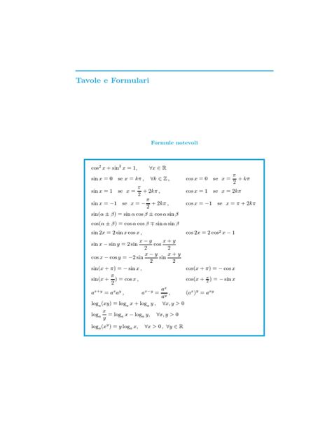 Formulas Cheat Sheet | PDF | Manifold | Geometry