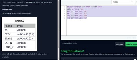 Image result for HackerRank SQL Basic Certification Solution of Country Codes