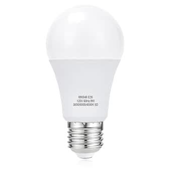 Buy aooshine - 9W Dimmable LED Bulb, 3 Color Temperatures, 2700K/3500K ...