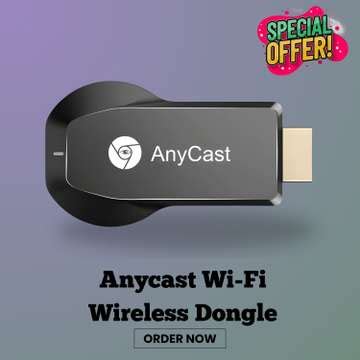 Anycast Wireless WiFi 1080P HDMI Display TV Dongle Receiver Supports ...