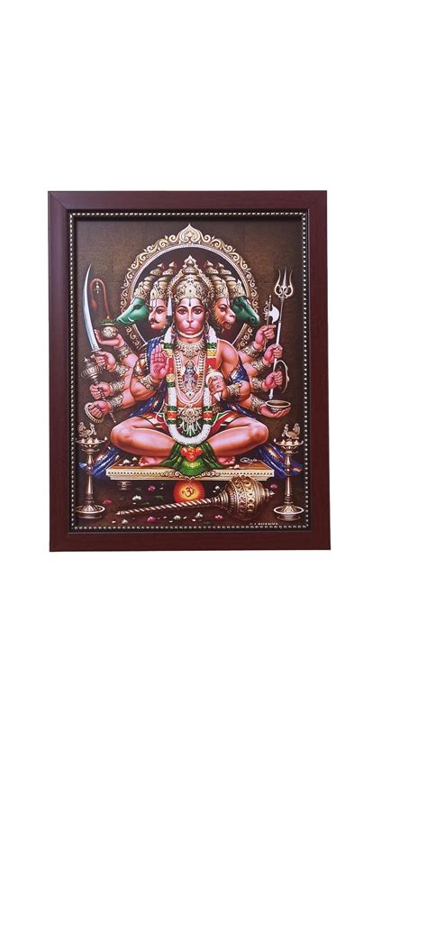 Sri Panchamuga Hanuman Photo Frame