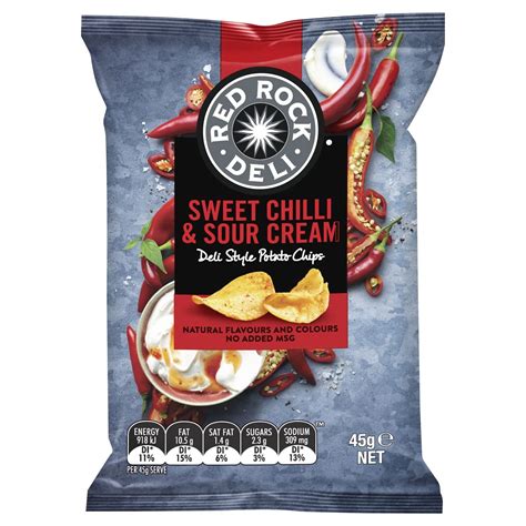 Amazon.com: Red Rock Chip Sweet Chilli and Sour Cream 45g x 18 ...
