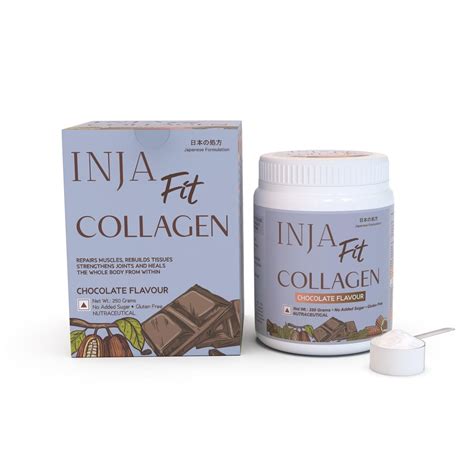 INJA Fit Marine Collagen For Skin, Joints And Muscles - Chocolate Flavour