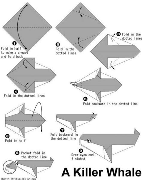 纸鲸鱼怎么折,怎么用纸做鲸鱼,抹香鲸折纸_大山谷图库