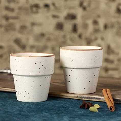 Buy Crock Comforts-Handmade Ceramic Printed Chai Kullar/Kullad/Cups ...