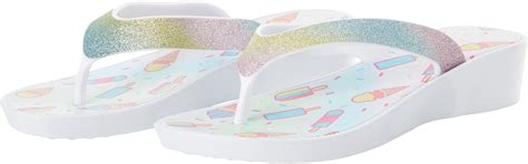 Buy Limited Too Girls' Sandals - Glitter Strap Thong Wedge Flip Flop ...