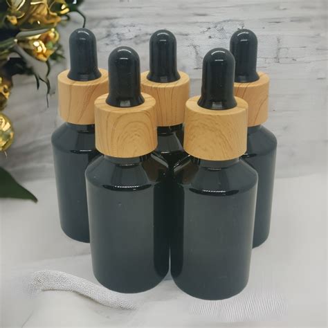 30ml PET(Plastic) 18/410 - 18mm Neck BLACK - With Black Teat ...