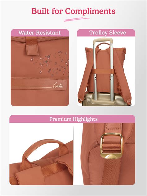 Buy Genie Rogue 27L Mud Coral Laptop Backpack Online