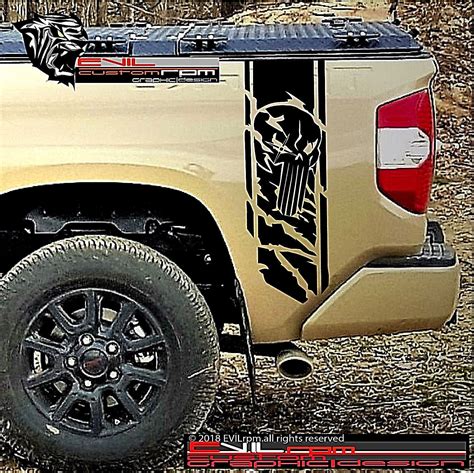 Side Rear Truck Bed Stripe Graphic Decal Stickers Kit set for Tundra ...
