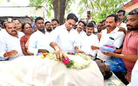 KTR Pays Tribute to Deceased BRS Leader Kuntayya